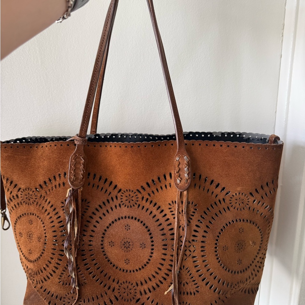 Polo by Ralph Lauren Tan Laser-Cut Tote